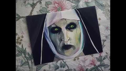 Valak - THE NUN | From "The Conjuring 2" | OIL PAINTING TIME-LAPSE