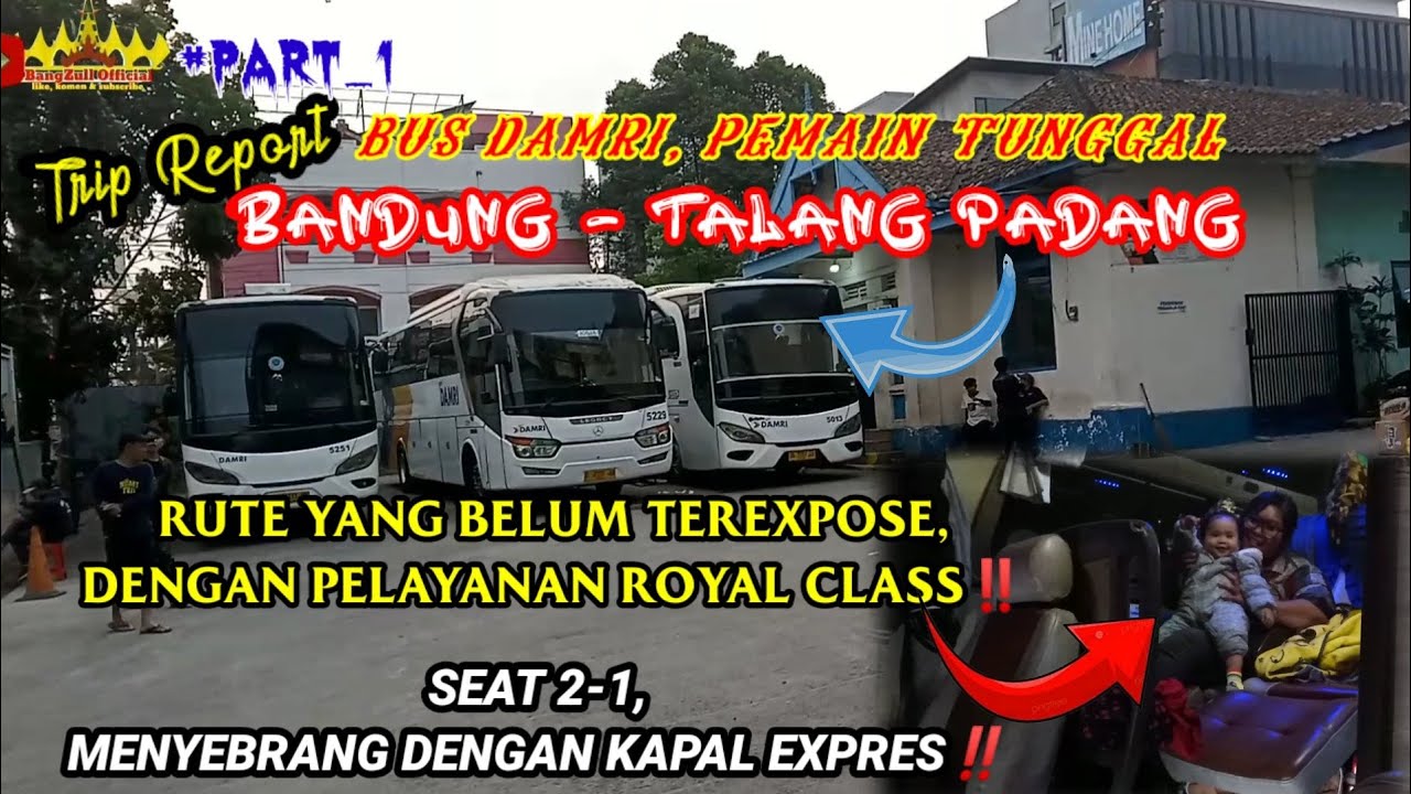 #001   perdana trip bus damri tujuan bandung-lampung bareng keluarga‼️