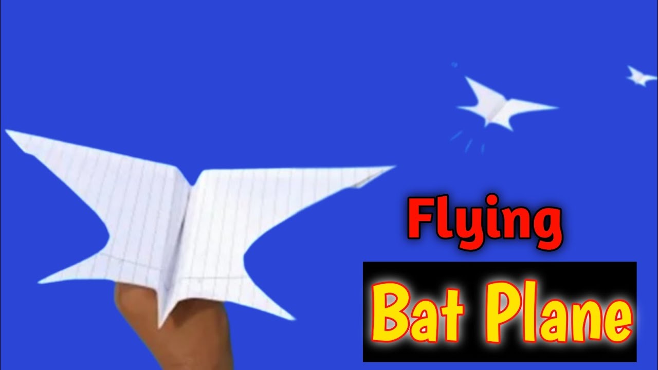 How to make a Bat Paper plane, flying paper plane at home