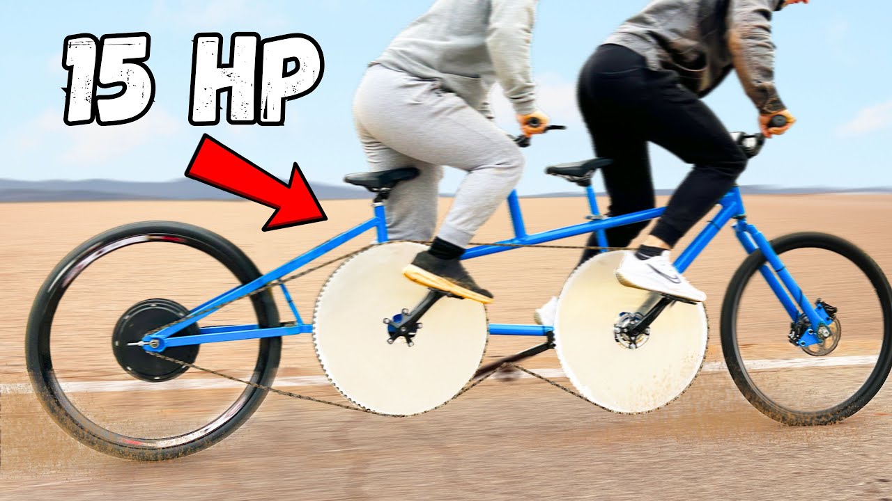 I built a TANDEM e-bike to see how fast we can go