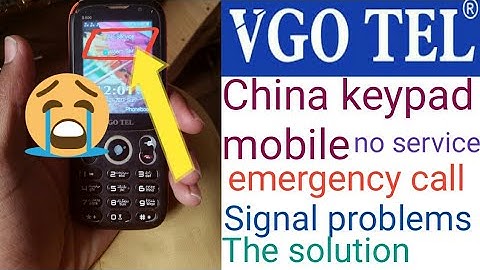VigoTel S500 emergency call no service signal problem the solution