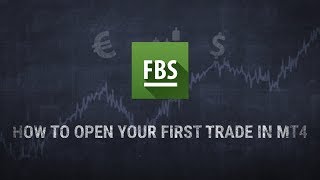 How to open your first trade in MT4 - YouTube