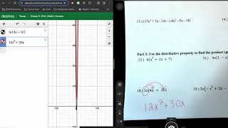 Unit 7 Polynomial Review and checking answers in Desmos