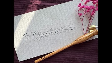 5 steps to flourishing Calligraphy! #flourishing #calligraphy #copperplatecalligraphy #tutorial