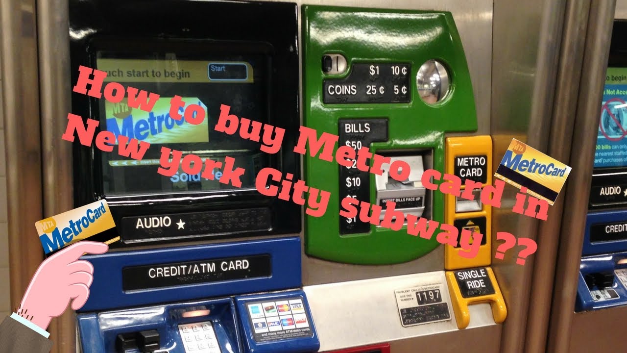 How to buy Metro card in New york City subway ?? 紐約地鐵 7日無限卡 YouTube