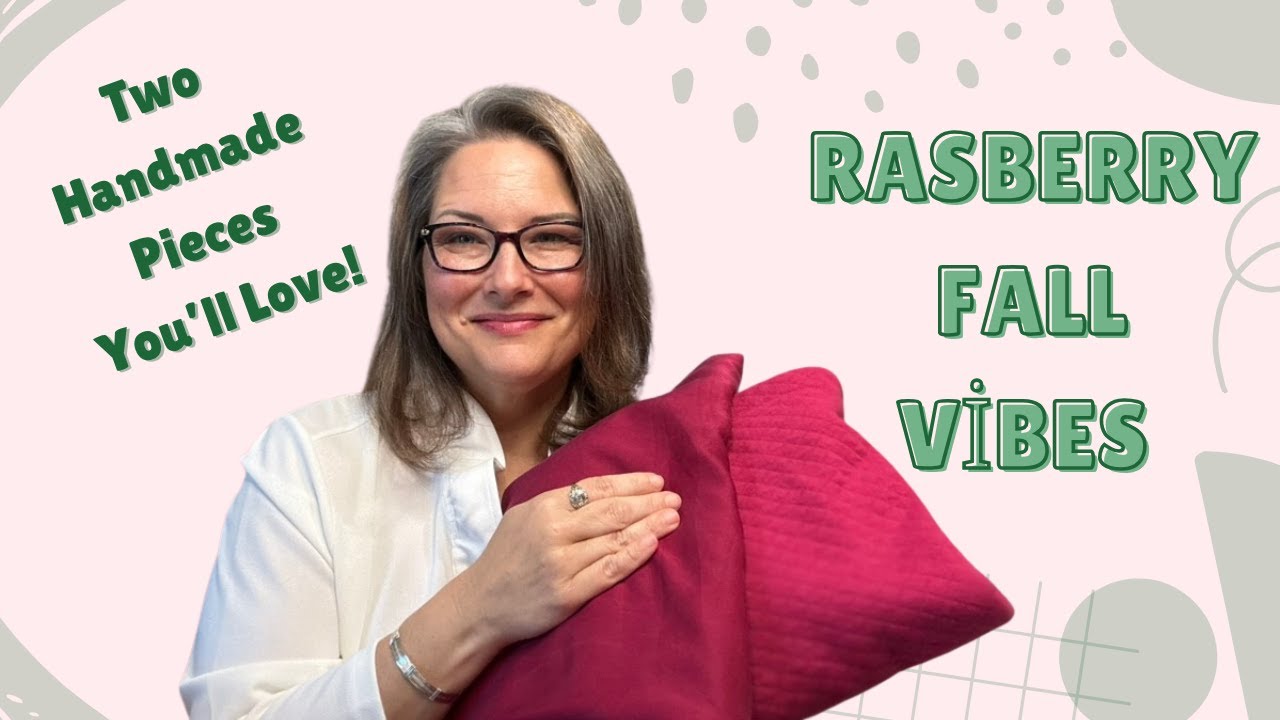 Raspberry Fall Vibes 🍇 - Two Handmade Pieces You'll Love! - YouTube