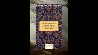 Vi̇cdan Yoksunuysa Eğer İnsan Zali̇mde Bi̇r Âli̇m De
