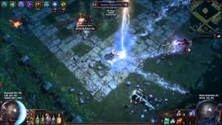 Path of Exile - Low Life Lightning Strike - 78 Courtyard, Double Boss, -Max