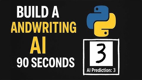 Build a Handwriting AI in 90 Seconds with TensorFlow