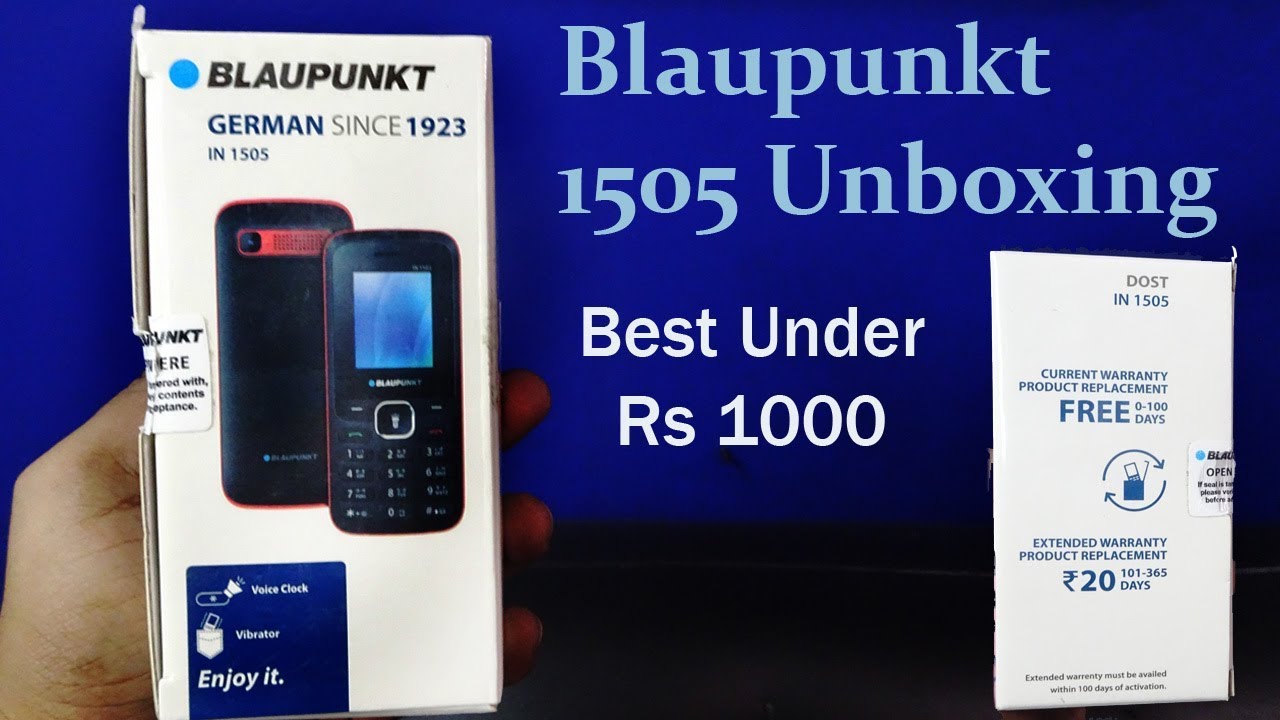 Blaupunkt 1505 Basic Phone- Best Under RS-1000 - YouTube