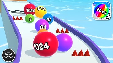 Ball Run 2048 - Gameplay Walkthrough Part 37 - Puzzle Game Levels 395-400 (iOS, Android)