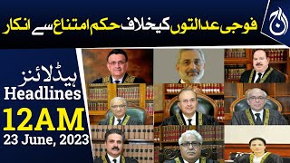 SC rejects request to issue stay order against trying civilians in military courts - Aaj News