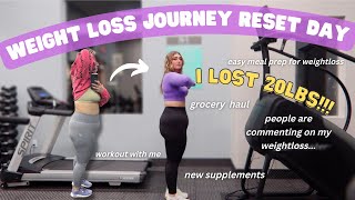 WEIGHT LOSS JOURNEY RESET: Getting back on track, Weight update, Easy Meal Prep For Weight loss