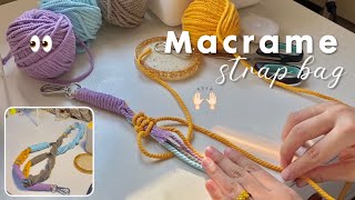 MACRAME STRAP BAG / DIY