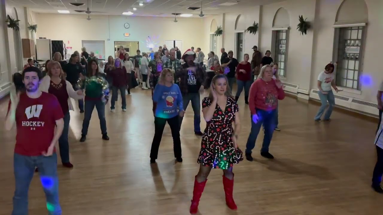 Take Me To The Beach Line Dance at our Christmas Party