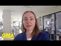 This ICU nurse has a message after being diagnosed with the coronavirus l GMA Digital