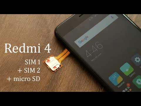 Redmi 4 पर 2 Sim और Micro Sd एक स थ With Hybrid Sim Slot