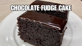 MOIST CHOCOLATE FUDGE CAKE by lanie tapire chocolate cake