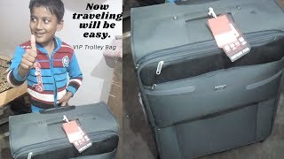 Now traveling will be easy | VIP TROLLEY BAG | Big VIP Trolley Bag Review By Mamta kitchen recipes