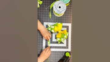How to Make a Bow the Easy Way! Check out the full video on my channel.
