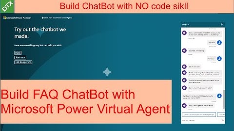Build FAQ ChatBot with Microsoft Power Virtual Agent