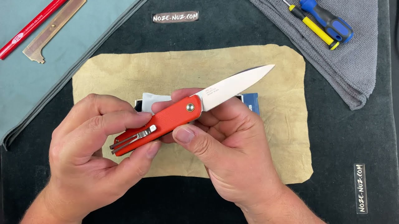 レッキングクルー SRM EDC Pocket Knife Qrick 408L-GX - Liner Lock Knife with Ambi Clip