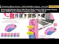 Rechargeable Wireless Gaming Mouse - Silent Pink RGB, 2400DPI for PC &amp; Notebook #GamingMouse