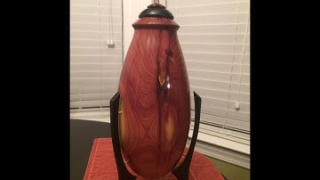 Wood turning hollow form vessel