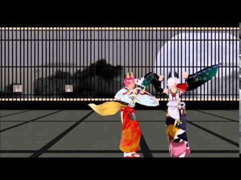 【鬼斬MMD】結んで開いて羅刹と骸【初心者が作ってみた】