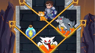 Rescue Hero New Gameplay All Levels - Pull The Pin Puzzle Game screenshot 4