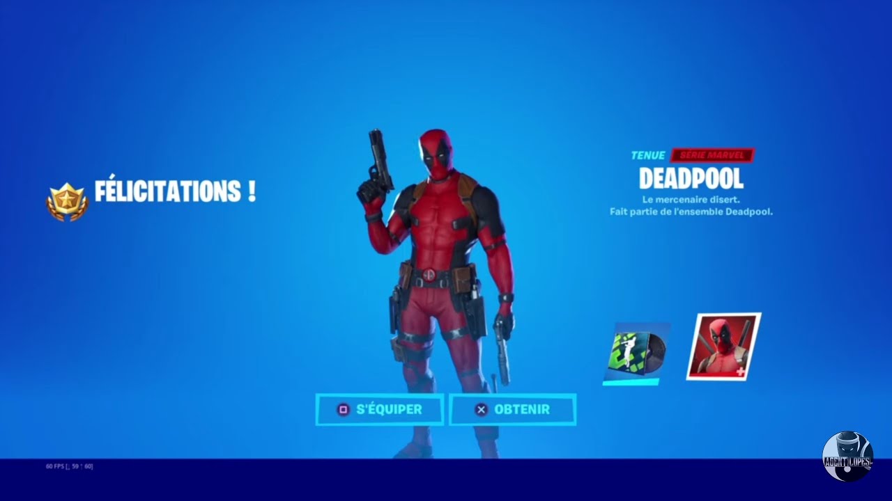 FORTNITE : Voici comment avoir le skin Deadpool - YouTube
