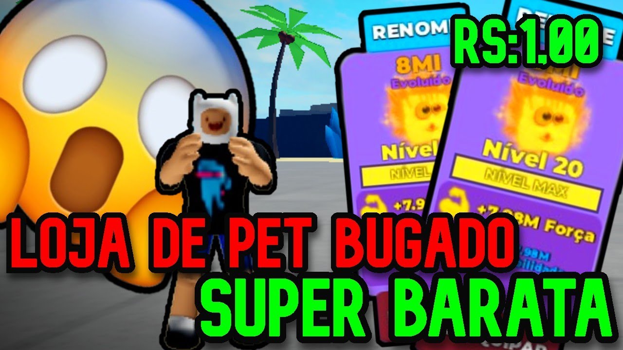 NOVA LOJA DE PET BUGADO NO MUSCLE LEGENDS - YouTube