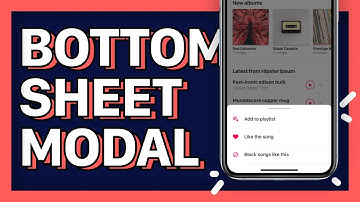Bottom Sheet Modal | Figma Prototyping