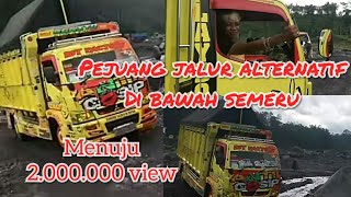 perjuangan jalan alternatif truck anti gosip sam p-trok karena piket nol longsor