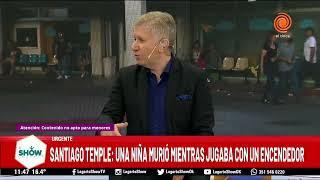 SANTIAGO TEMPLE murio una nena e investigan el tipo de juego que realizaba junto a su hermano