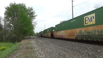 NS 20E with the NKP heritage unit in the lead in Millbury, OH