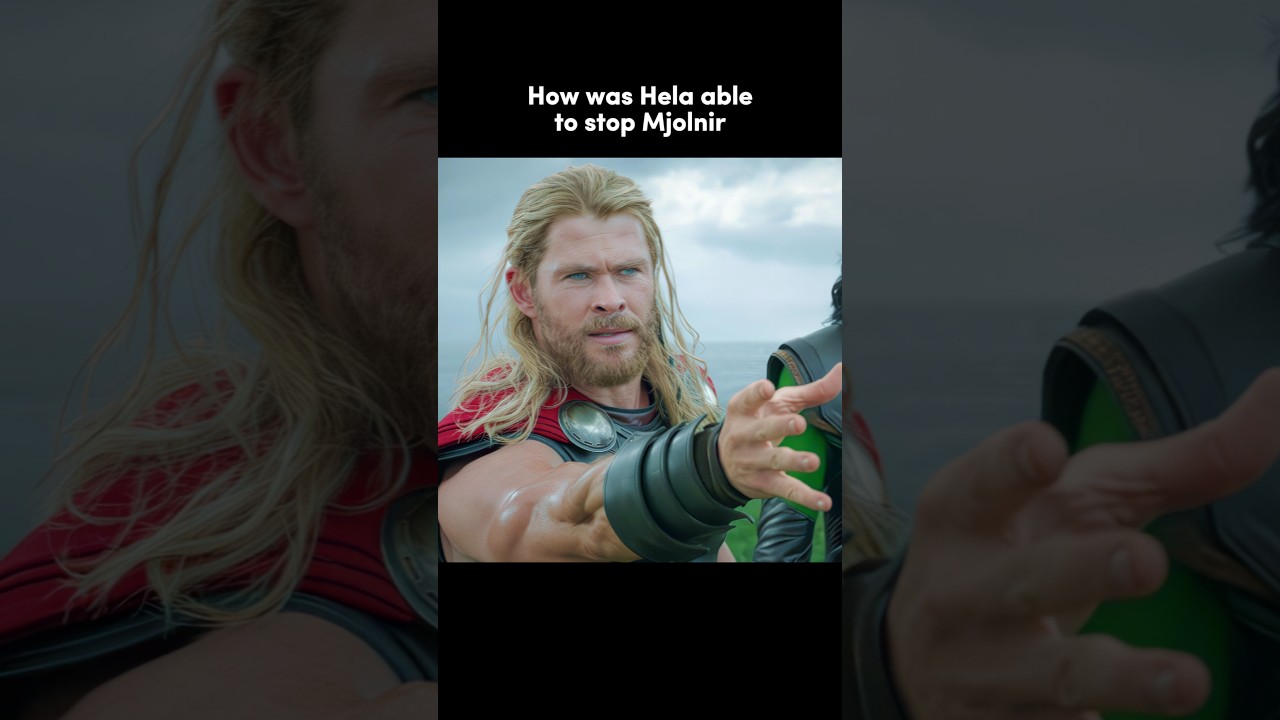 how hela catch Thor's hammer 