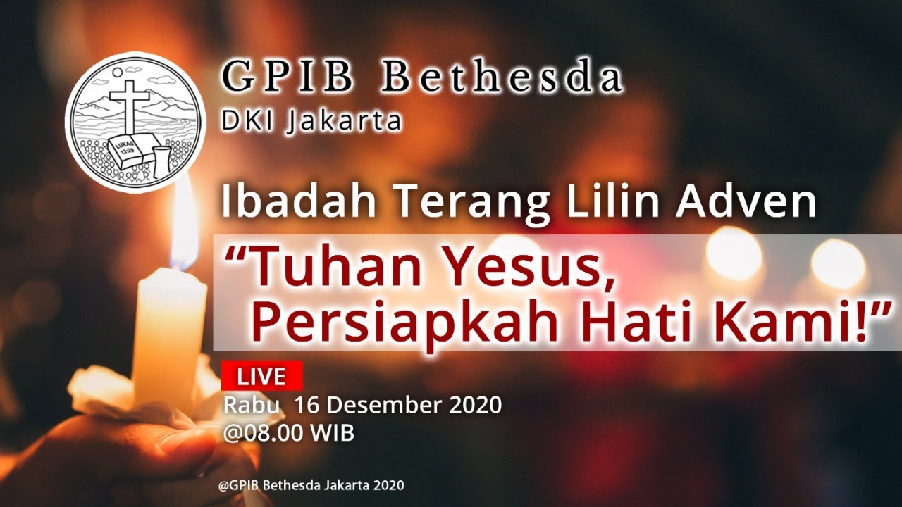 Ibadah Terang Lilin Adven (16 Desember 20)