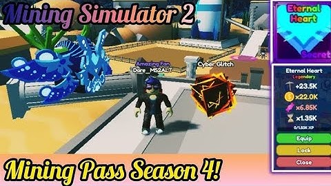 Got Secret Eternal Heart and Completed Mining Pass! - Mining Simulator 2