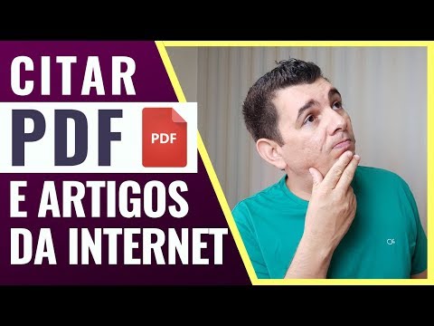 Vídeo: Como citar pesquisas em QUE estilo de citação