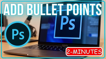 How to add bullet points in Photoshop 2023 [2 minutes]