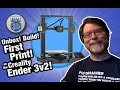 Creality's NEW Ender 3v2 3D Printer! Unbox! Build! First Print!