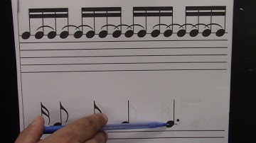 Subdividing rhythms written in unusual order using the sixteenth note