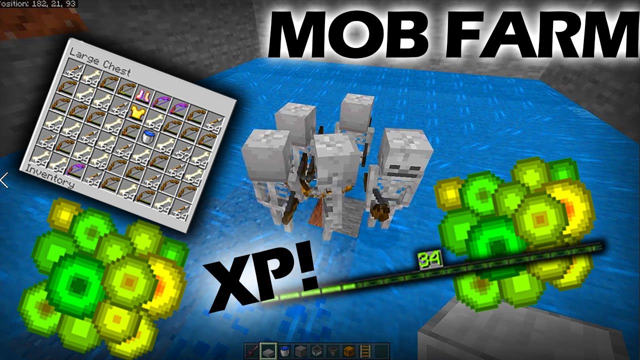 How To Build A SIMPLE MOB FARM Minecraft Bedrock 1.16 - YouTube