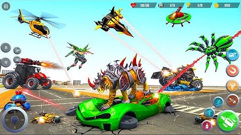 Flying Tiger  Robot Car Game - Robot Game - Android GamePlay | Walk through a Game