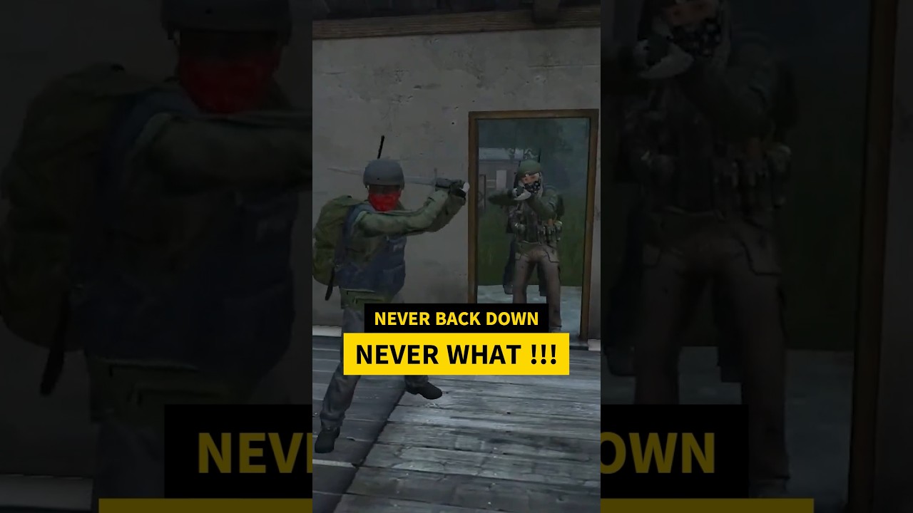 NEVER BACK DOWN NEVER WHAT !!! #dayz #dayzpvp #dayzgameplay #dayzclips #dayzfunnymoments
