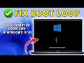 🚀 Stuck in a Windows Startup Loop? Fix Recovery & Boot Problems in 11/10/8.1!