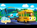 The Wheels On the baby Bus 🚌 Nursery Rhymes by Cleo and Cuquin | Children Songs