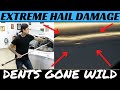 Extreme hail damage removal  pdr dents gone wild