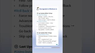 Downgrade from Windows 11 to Windows 10 Without Losing Files!#Windows10 #windowsupdate
